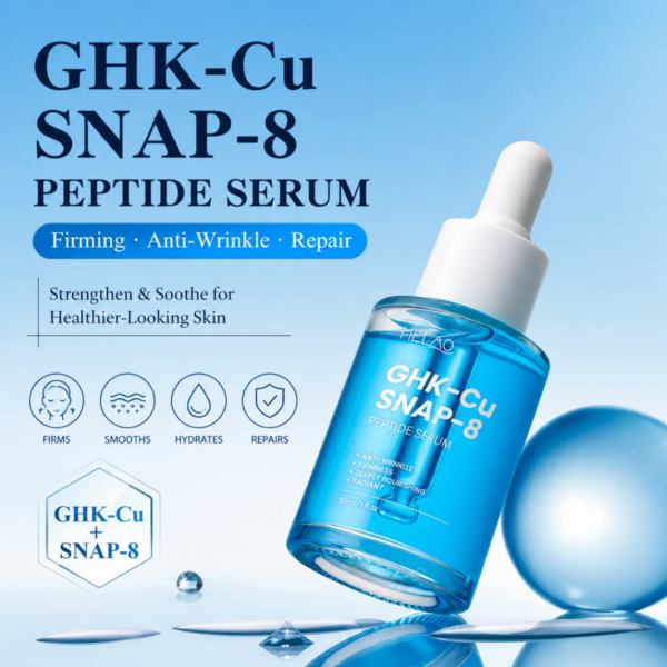 GHK-Cu Copper Peptides Facial Serum with SNAP-8 “Botox in a bottle”